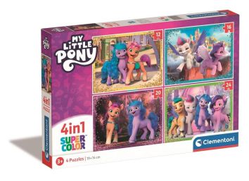 Puzzle 4w1 Super Kolor My Little Pony
