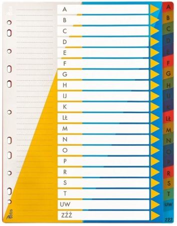 Przekładki A4 PP alfabetyczne BP631-AZ