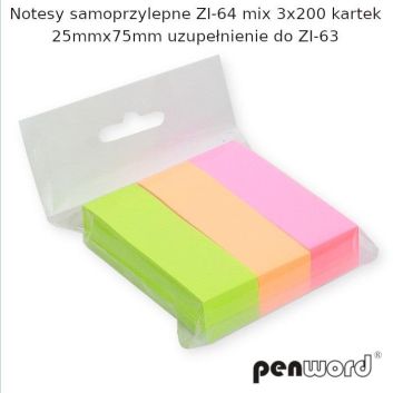 Notes samoprzylepny 25x76mm 3x200K