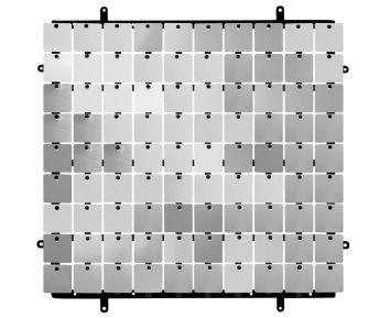 Panel dekoracyjny srebrny czarne tło typ B 30x30cm