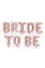 Balon foliowy Bride to be różowe złoto 340x35cm