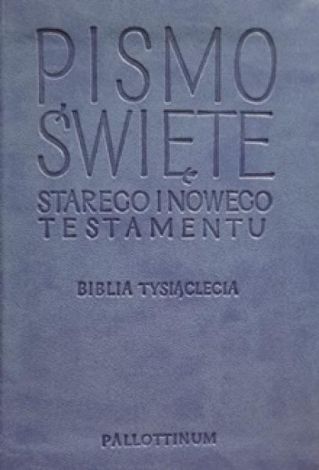 Biblia Tysiąclecia - Travel jasnoniebieska