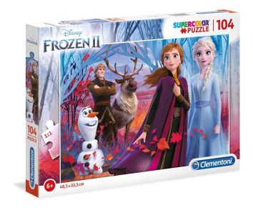 Puzzle 104 Super kolor Frozen 2