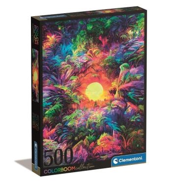 Puzzle 500 Color Boom Psychedelic Jungle Sunrise