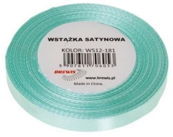 Wstążka satynowa miętowa 6mm x 32m