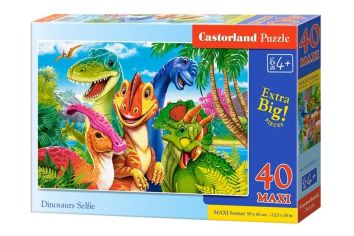 Puzzle 40 Dinosaurs Selfie CASTOR