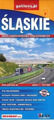 Mapa samochodowo-kraj. - Śląskie 1: 210 000