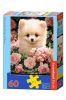 Puzzle 60 Pomeranian Puppy in Roses CASTOR