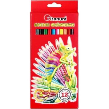 Kredki ołówkowe "Kameleon" 12 kolorów sześciokątne