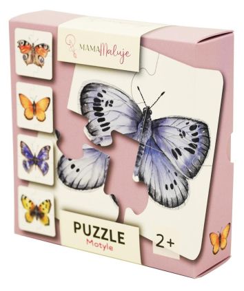 Puzzle 4-elementowe Motyle