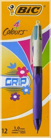 Długopis 4 Colours Grip Fashion (12szt) BIC