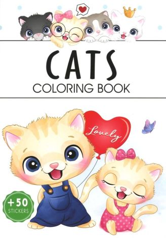 Cats. Coloring book