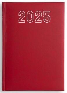 Kalendarz 2025 A5 standard czerwony