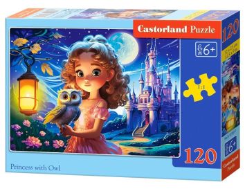 Puzzle 120 Princess with Owl CASTOR