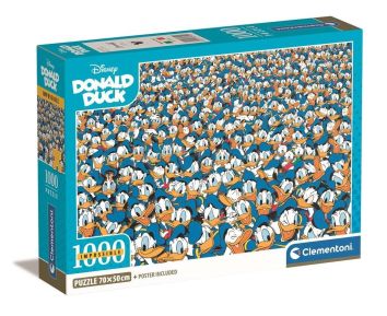 Puzzle 1000 Compact Impossible Puzzle! Donald Duck