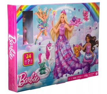 Barbie Kalendarz adwentowy z lalką HVK26