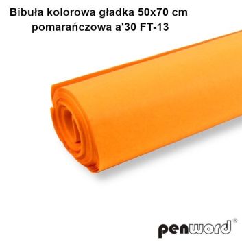 Bibuła kolorowa gładka pomarańczowa 50x70cm 30ark