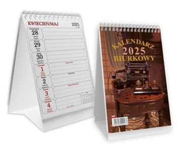 Kalendarz 2025 biurkowy pionowy