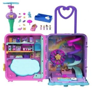 Polly Pocket. Zestaw Walizka wakacyjny kuror HKV43