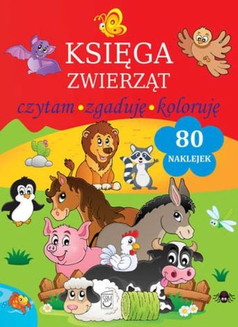 Księga zwierząt. Czytam, zgaduję, koloruję