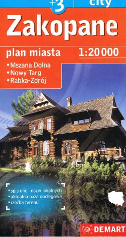 Nowy targ/zakopane plus 3 - plan miasta demart 1:20000