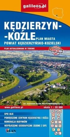 Kędzierzyn-Koźle plan miasta powiat Kędzierzyńsko-Kozielski 1:20000/Galileos/