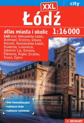 Łódź atlas miasta i okolic 1:16 000 XXL