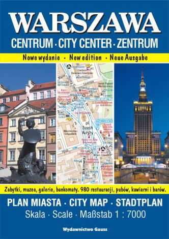 Warszawa Centrum Plan miasta 1:7 000