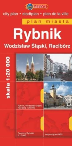 Rybnik plan miasta 1:20000 Wodzisław Śląski Racibórz/Europilot/br/