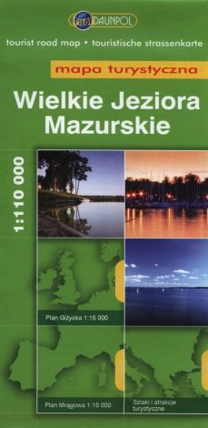 Wielkie Jeziora Mazurskie mapa tur.1:110000/Europilot/br/