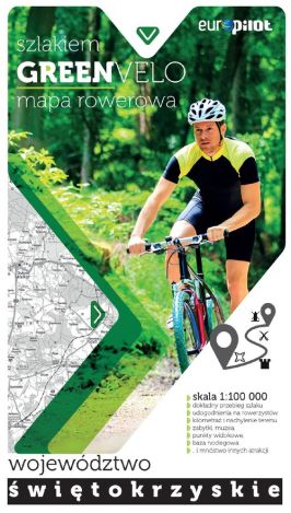 GREENVELO mapa tras rowerowych województwo świętokrzyskie
