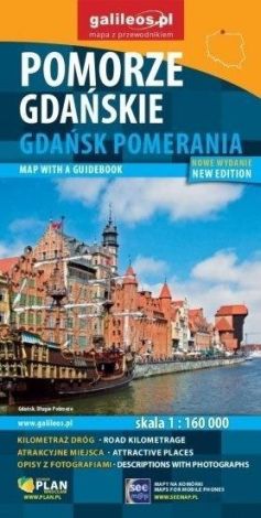 Pomorze Gdańskie. Gdańsk Pomerania mapa 1:160 000 (wersja angielska, nowe wydanie)