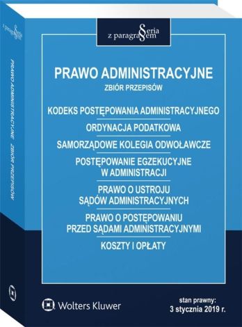 Prawo administracyjne Zbiór przepisów