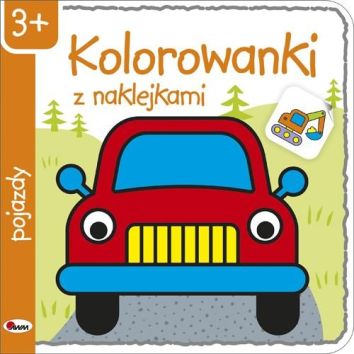 Kolorowanki z naklejkami Pojazdy