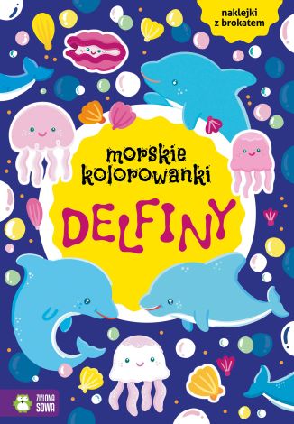 Morskie kolorowanki. Delfiny