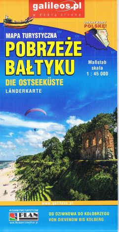 Mapa turystyczna - Pobrzeże Bałtyku 1:45 000