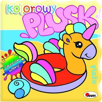 Kolorowy plusk. Plaża