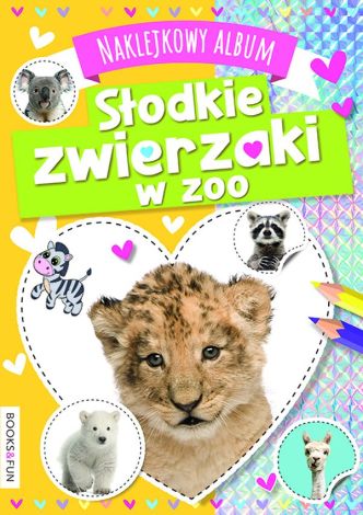 Słodkie zwierzaki w zoo. Naklejkowy album