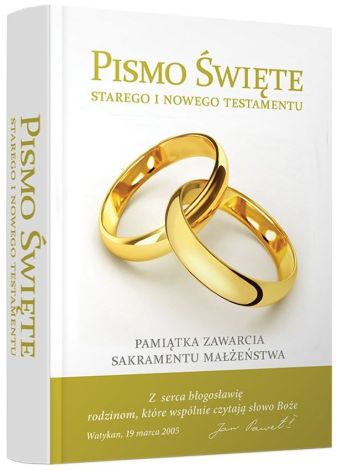 Biblia Domowa. Pamiątka małżeństwa (dodruk 2022)