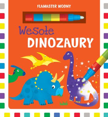 Flamaster wodny. Wesołe dinozaury