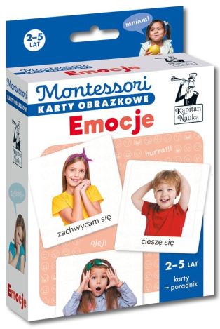 Montessori Karty obrazkowe Emocje (2-5 lat). Kapitan Nauka