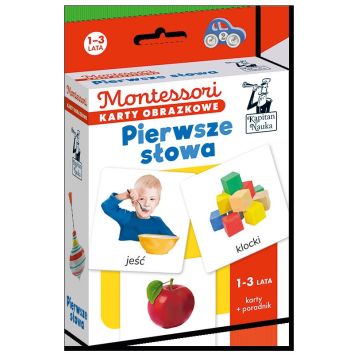 Montessori. Karty obrazkowe Pierwsze słowa (1-3 lata). Kapitan Nauka