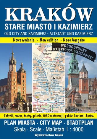 Plan miasta „Kraków - Stare Miasto i Kazimierz” – foliowany