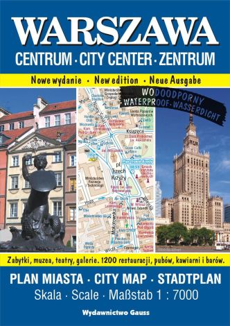 Mapa „Warszawa – Centrum” - foliowana