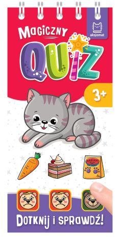 Magiczny quiz z kotkiem. Dotknij i sprawdź, od 3 lat