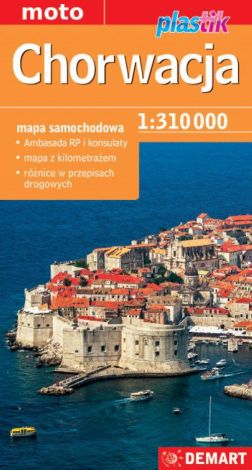 Chorwacja. Mapa samochodowa 1:310 000. Plastik