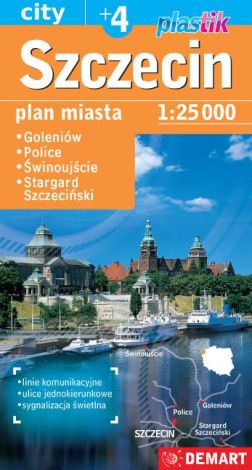 Szczecin plastik Plan miasta 1:25000