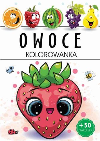 Owoce. Kolorowanka