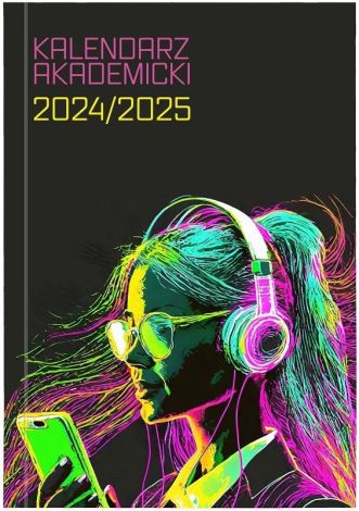 Kalendarz 2024/2025 akademicki A5 bezbarwny Dziewczyna