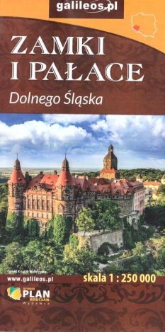 Zamki i Pałace Dolnego Śląska 1: 250 000 mapa 2024